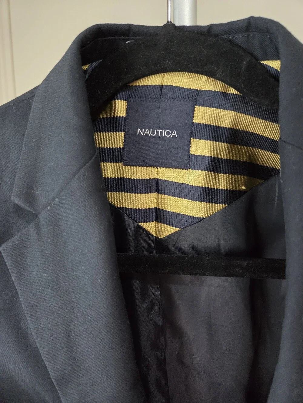 Nautica Navy Blue Boys Blazer Sz.14 Regular Fit With Gold Buttons